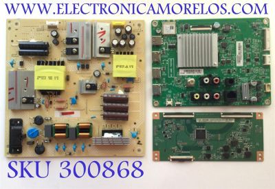KIT DE TARJETAS PARA VIZIO SMART TV / MAIN XKCB02K055 / 715GA874-M0C-B00-004K / 715GA874-M1B-B00-004G / T-CON STCON575G / CCPD-TC575-009 V1 / FUENTE ADTVJ1812ABH / 715G9165-P01-002-003M / PANEL TPT580WR-PV7D.Q REV:S02C / MODELO V585-H11 / V585-H11 LTCDZI